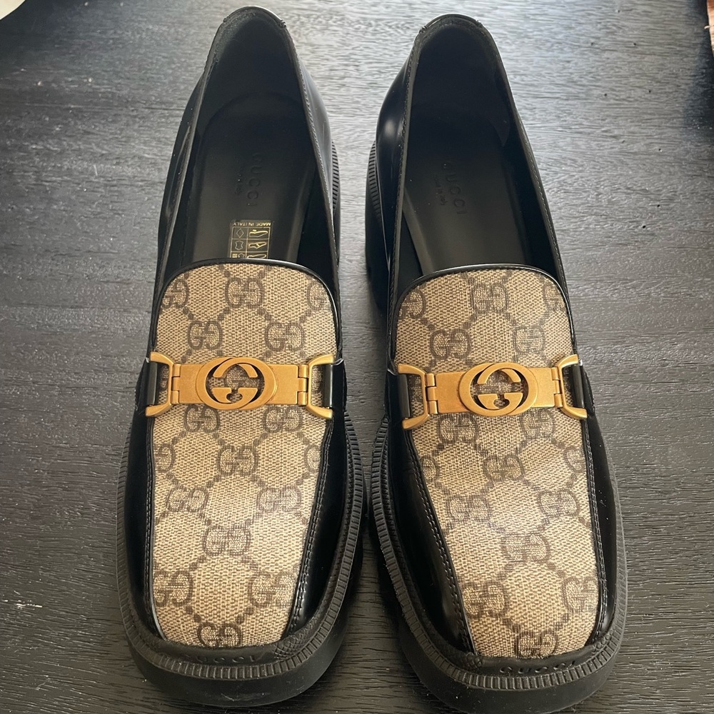 Gucci loafers. I’ve worn them twice but they’re not my style anymore.